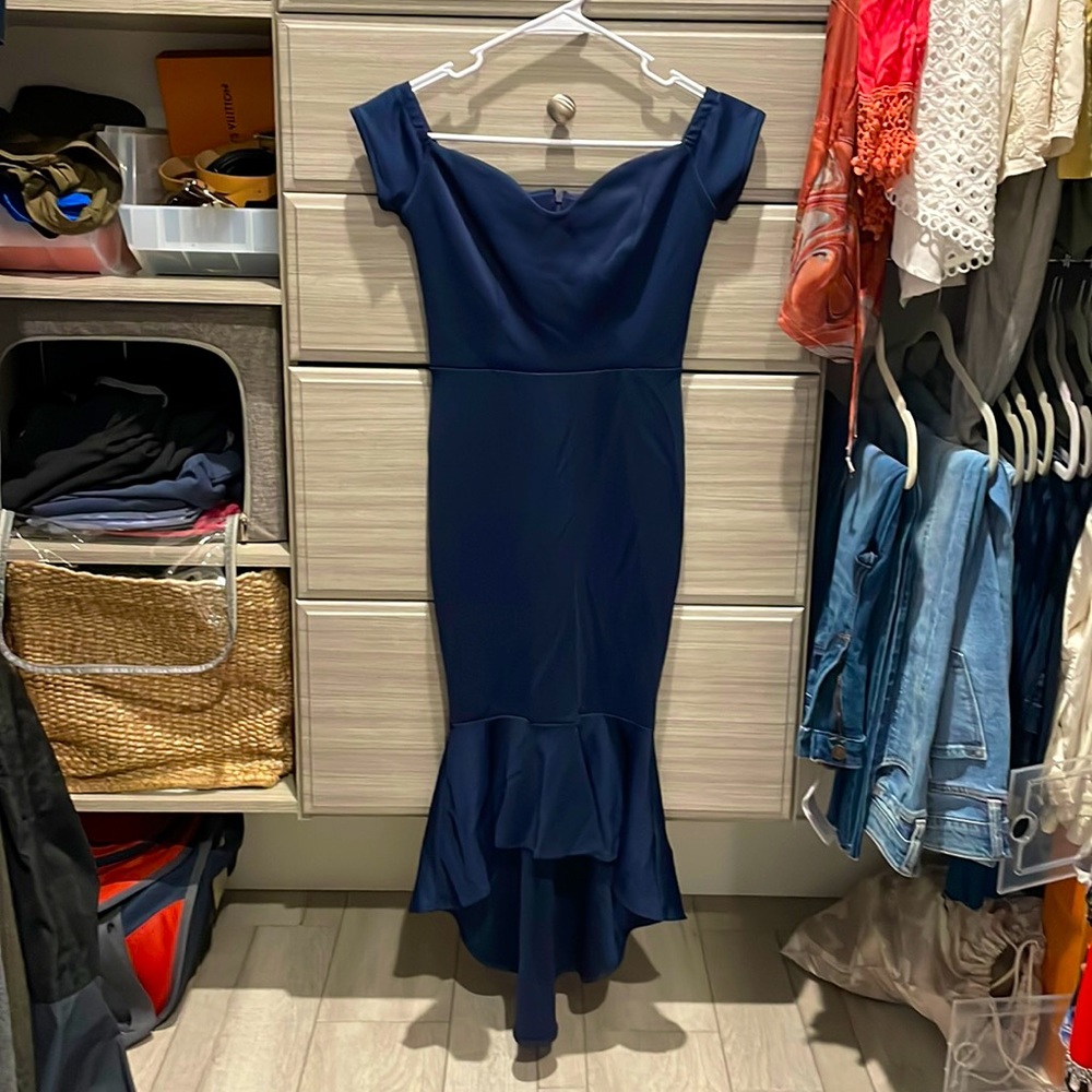Off the shoulder midi dress